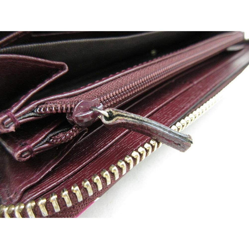 Gucci Heartbeat Round Zip Long Wallet Bordeaux - Picture 9 of 9
